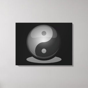 Yin yang canvas print