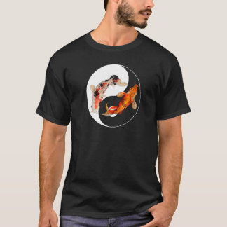 Yin Yang Carp Balance Taijitu Japanese Nishikigoi T-Shirt