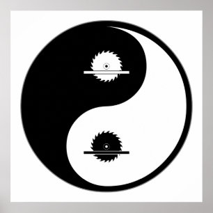 Yin Yang Carpentry Poster