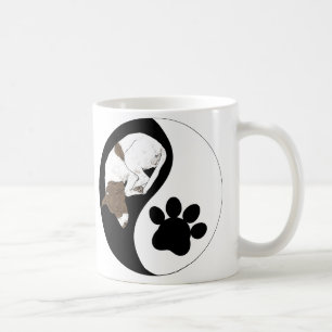 Yin Yang Cat and Dog - Harmony Pet Design Coffee Mug
