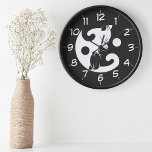 Yin Yang Cat Black and White Novelty Clock<br><div class="desc">Yin Yang Cat Black and White Novelty Wall Clock - In Chinese philosophy the yin yang symbol represents how two opposite forces can come together to create harmony and compliment each other. The dance of two being one. Find your path to serenity with this inspiring yin yang wall clock. Presented...</div>