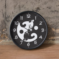 Yin Yang Cat Black and White Novelty