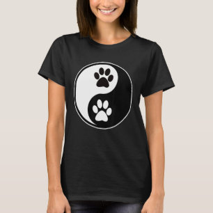 Yin Yang Cat Paw for Women and Men - Yin Yang T-Shirt