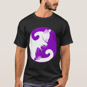 Yin & Yang Cats Cute Meditation Cat Yoga T-Shirt