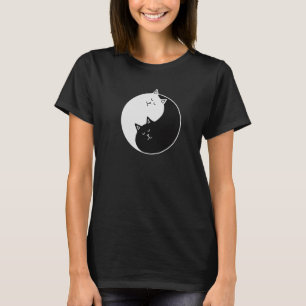 Yin Yang Cats Graphic, Cat Lover, Chinese T-Shirt