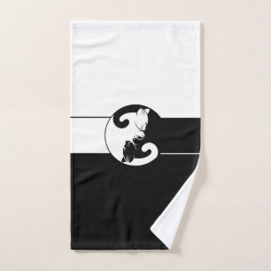 Yin Yang cats Hand Towel