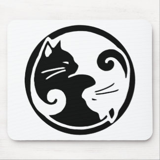 Yin Yang Cats Mouse Mat