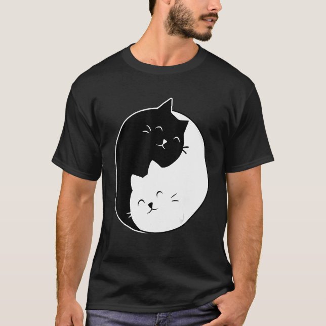 Yin Yang Cats T-Shirt (Front)