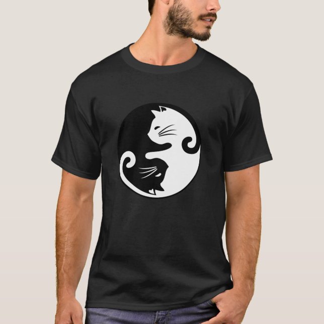 Yin yang cats T-Shirt (Front)