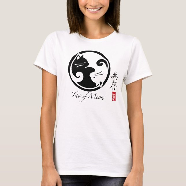 Yin Yang Cats | Tao of Meow Babydoll Tee (Front)