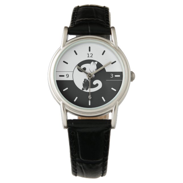 Yin yang cats watch (Front)