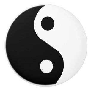 Yin-Yang Ceramic Knob Drawer Pull