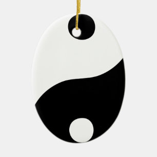 Yin Yang Ceramic Tree Decoration