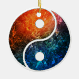 Yin Yang Ceramic Tree Decoration