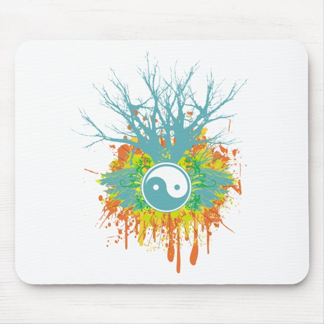 Yin Yang Chaos Mouse Mat (Front)