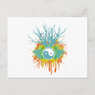 Yin Yang Chaos Postcard