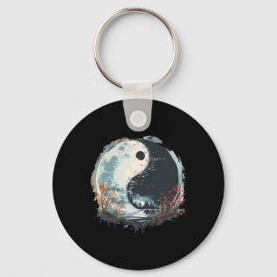 Yin Yang Chinese Culture Meditation Yoga Taoist Fe Key Ring