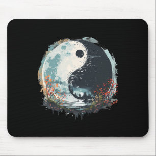 Yin Yang Chinese Culture Meditation Yoga Taoist Fe Mouse Mat