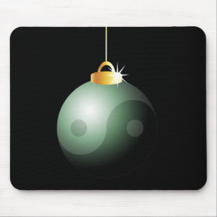 Yin Yang Christmas Ball Mouse Mat