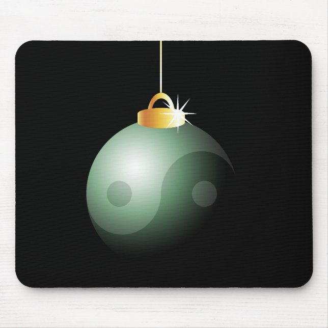 Yin Yang Christmas Ball Mouse Mat (Front)