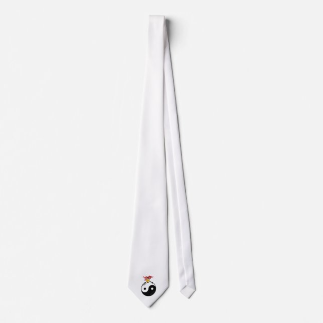 Yin & Yang Christmas Ball Tie (Front)
