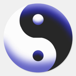 YIN YANG CLASSIC ROUND STICKER