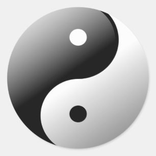 Yin & Yang Classic Round Sticker