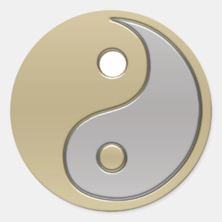 yin yang classic round sticker