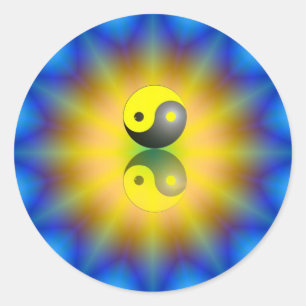Yin Yang Classic Round Sticker