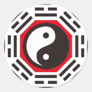 YIN & YANG CLASSIC ROUND STICKER
