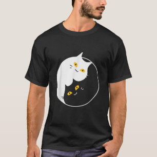 Yin Yang Cute Cat Animal Cat Spiritual Pet Kitty   T-Shirt