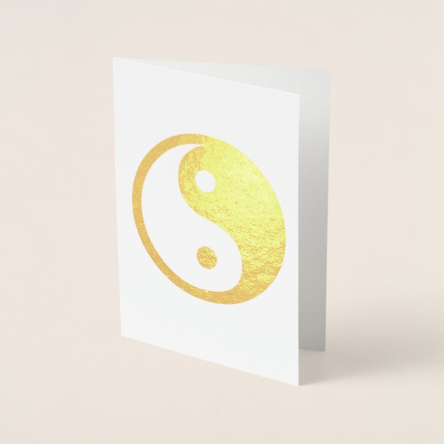 Yin & Yang design Foil Card (Front)