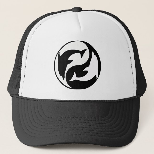 Yin Yang Dolphin Hat (Front)