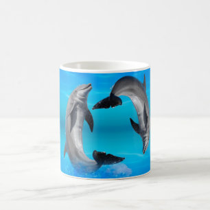 Yin Yang Dolphins Coffee Mug