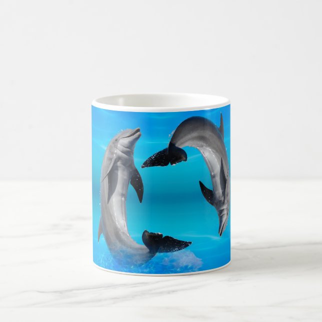 Yin Yang Dolphins Coffee Mug (Center)