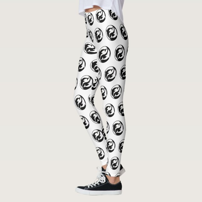 Yin Yang Dolphins Leggings (Left)
