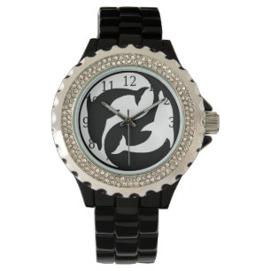 Yin Yang Dolphins Watch