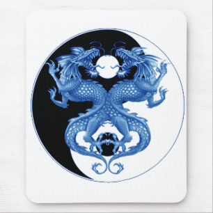Yin Yang Dragon 2 Mouse Mat