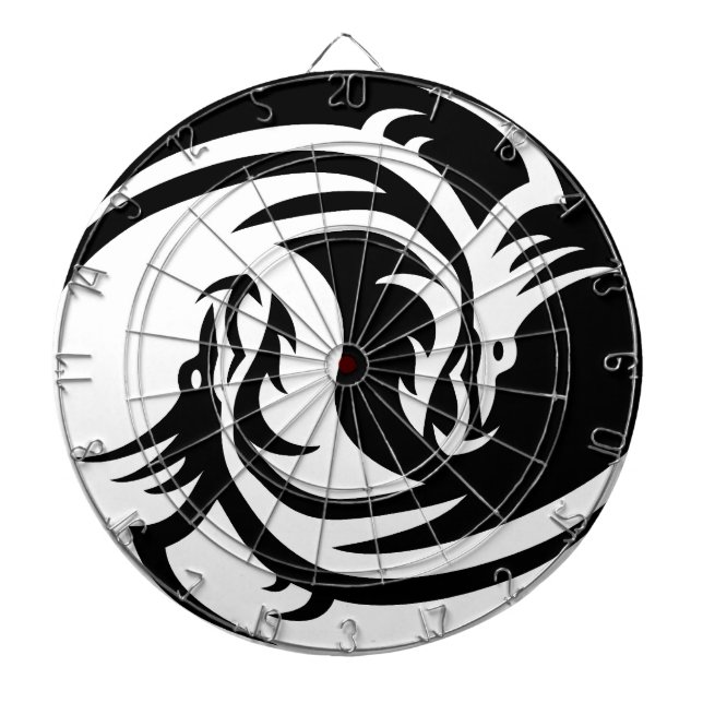 Yin Yang Dragon Dartboard (Front)