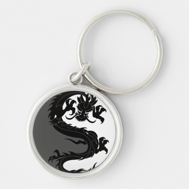 Yin Yang Dragon Key Ring (Front)