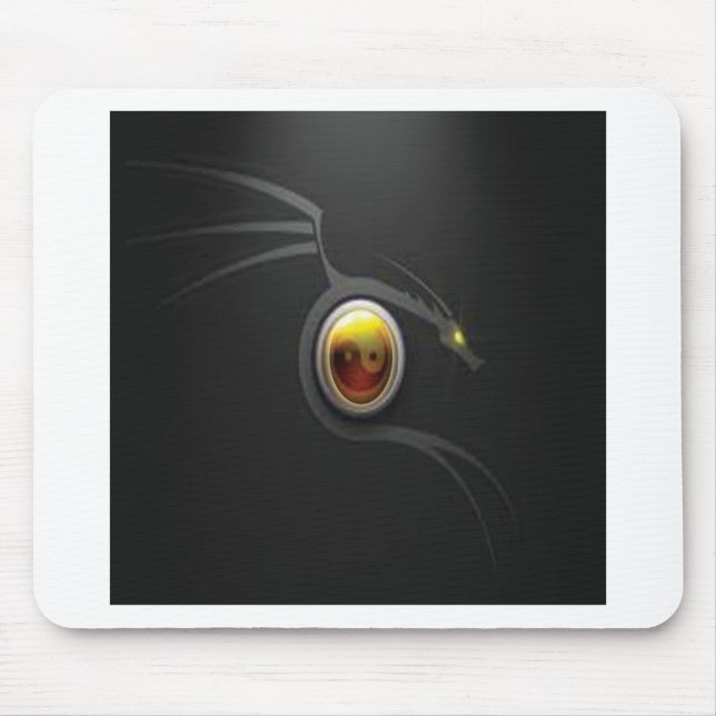 YIN YANG DRAGON MOUSE MAT (Front)