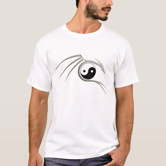 Yin-Yang Dragon Shirt - White (Front)
