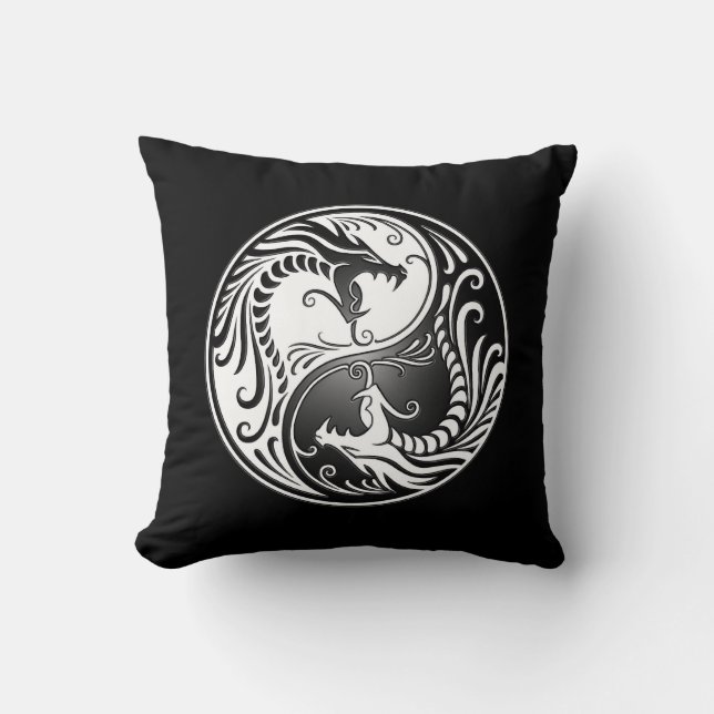 Yin Yang Dragons Cushion (Front)