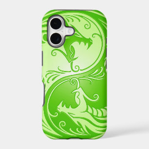 Yin Yang Dragons, light green