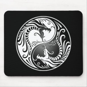 Yin Yang Dragons Mouse Mat