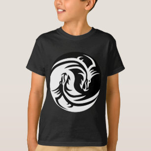 yin yang dragons T-shirt