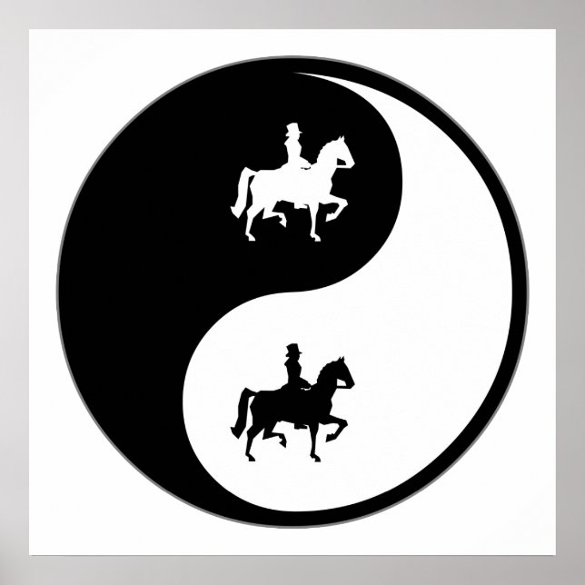 Yin Yang Dressage Poster (Front)