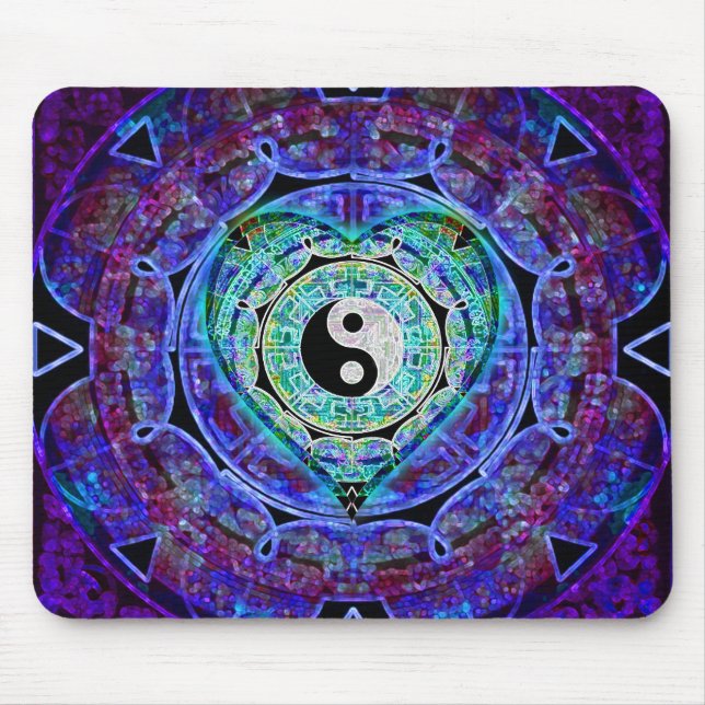 Yin Yang Energy Flow Mouse Mat (Front)