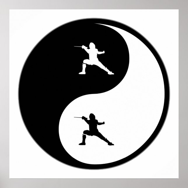 Yin Yang Fencing Poster (Front)