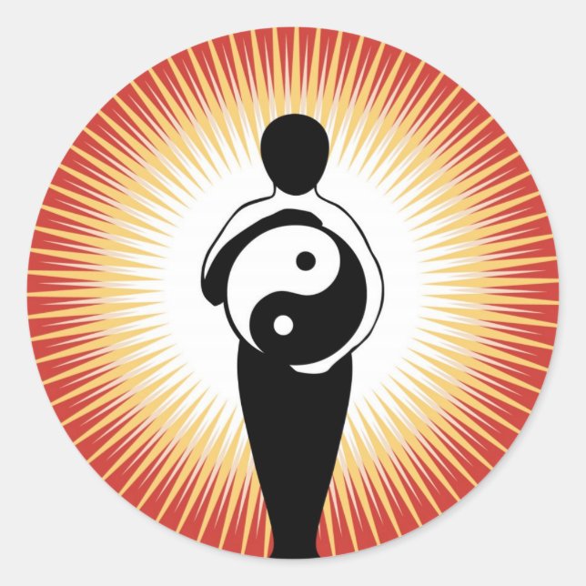 Yin Yang Figure sticker (Front)